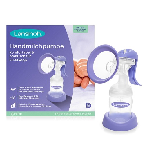 Lansinoh handmilchpumpe lila - lansinoh,